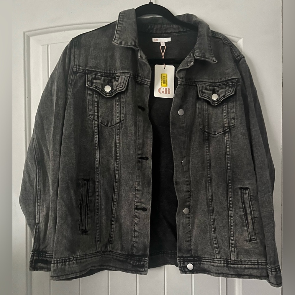 GB black wash denim jacket